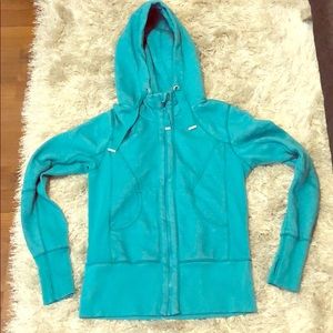 Zella Galaxy Fleece Zip Hoodie Sweatshirt Sweater